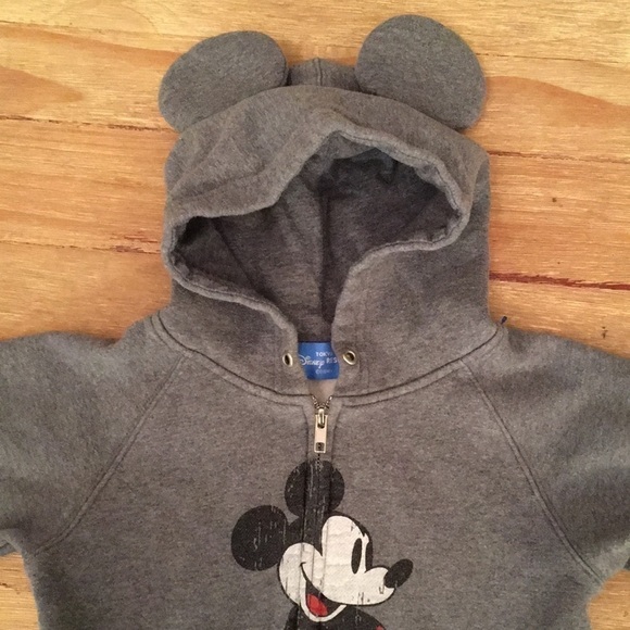 Disney TOKYO Mickey Mouse Hoodie With Ears Zip Up - Picture 1 of 4